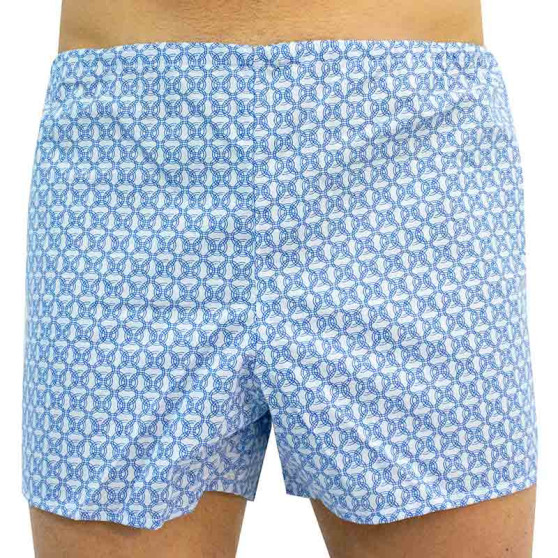 Boxer da uomo classici Foltýn con anelli blu oversize