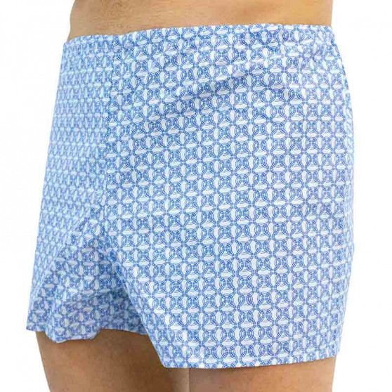 Boxer da uomo classici Foltýn con anelli blu oversize