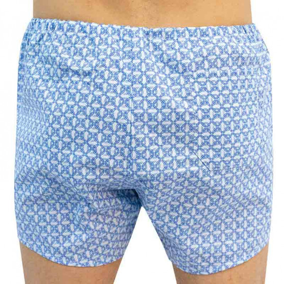 Boxer da uomo classici Foltýn con anelli blu oversize