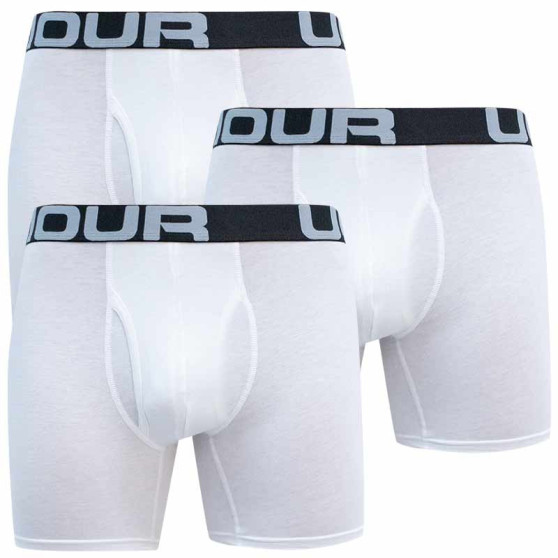 3PACK boxer da uomo Under Armour bianco (1363617 100)