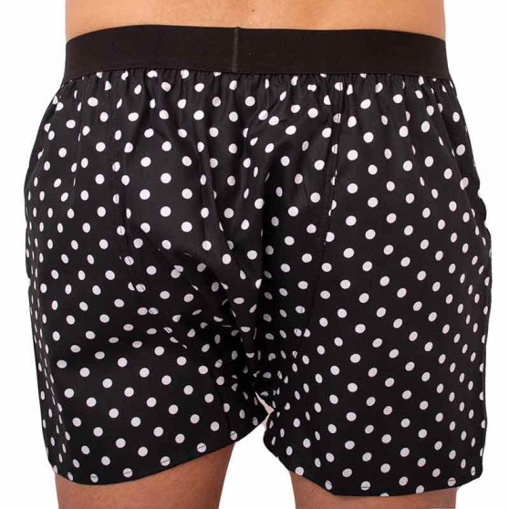 Boxer da uomo ELKA sport nero con pois bianchi (PG0034)