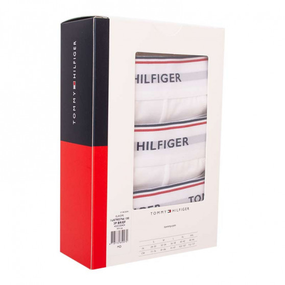 3PACK slip uomo Tommy Hilfiger bianco (1U87903766 100)