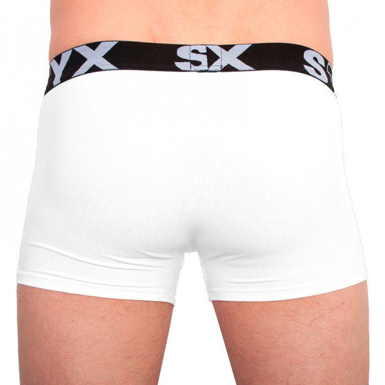 Boxer da uomo Styx sportivo elastico oversize bianco (R1061)