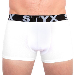 Boxer da uomo Styx sportivo elastico oversize bianco (R1061)