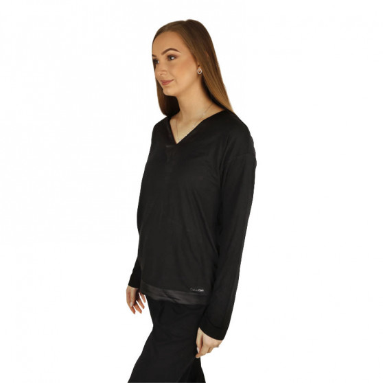 Camicia da notte da donna Calvin Klein nero (QS6528E-UB1)