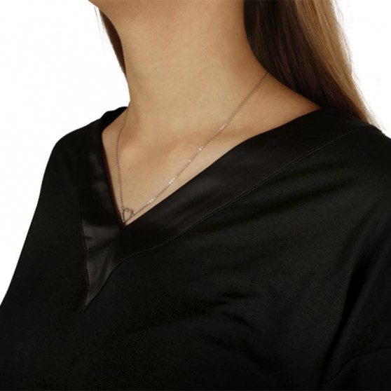 Camicia da notte da donna Calvin Klein nero (QS6528E-UB1)