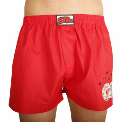 Boxer da uomo Styx art classic rubber donuts red