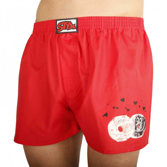 Boxer da uomo Styx art classic rubber donuts red