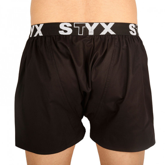 Boxer da uomo Styx sport elastico nero (B960)