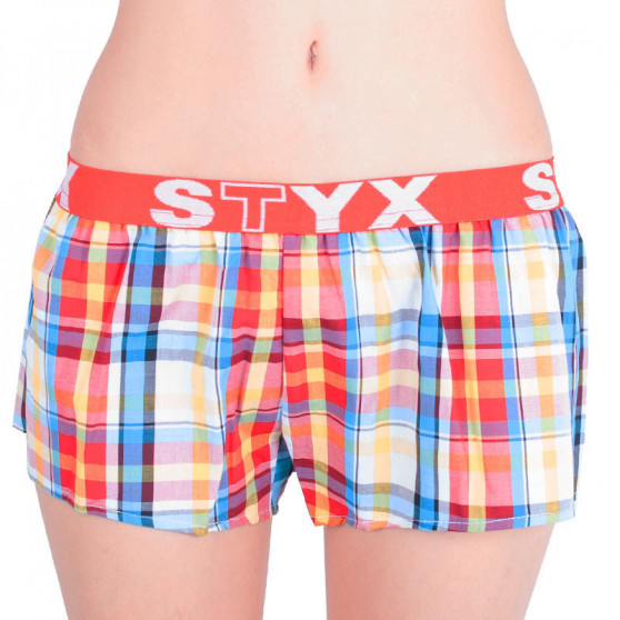 3PACK Boxer da donna Styx sport elastico multicolore (T6212233)