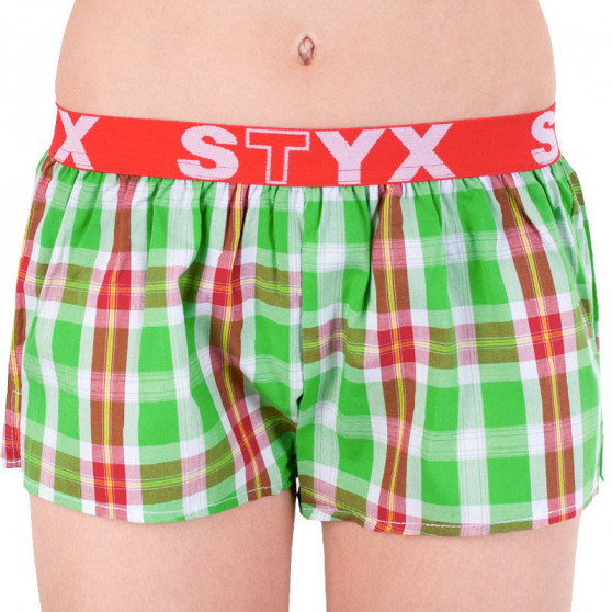 3PACK Boxer da donna Styx sport elastico multicolore (T6212233)