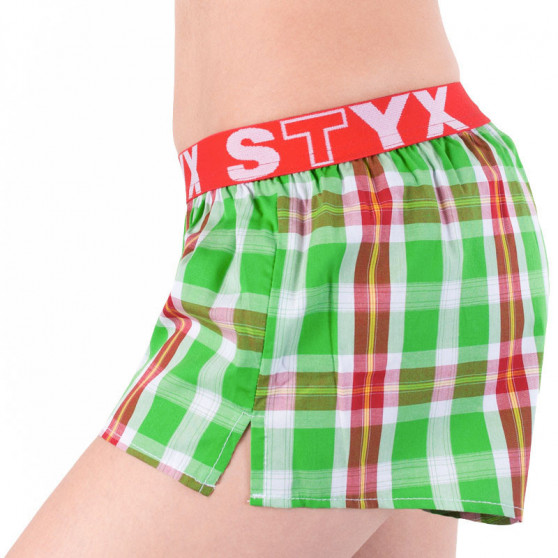 3PACK Boxer da donna Styx sport elastico multicolore (T6212233)