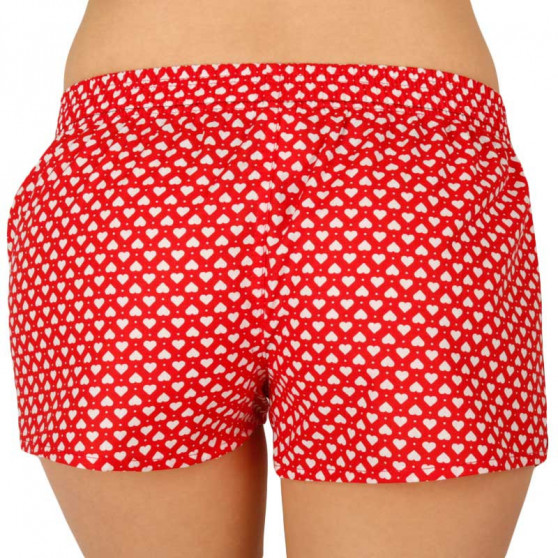 Boxer da donna Emes rosso con cuori (027)