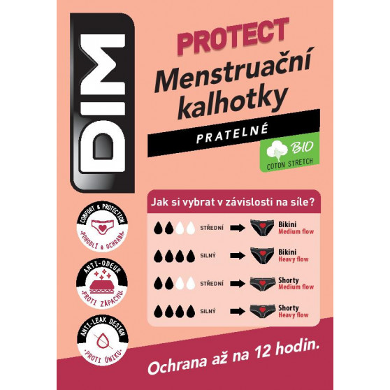 Mutandine donna DIM mestruale nero (D0AYB-0HZ)