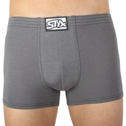 Boxer da uomo Styx classico elastico grigio scuro (Q1063)