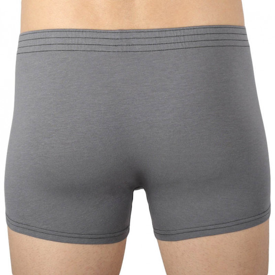 Boxer da uomo Styx classico elastico grigio scuro (Q1063)