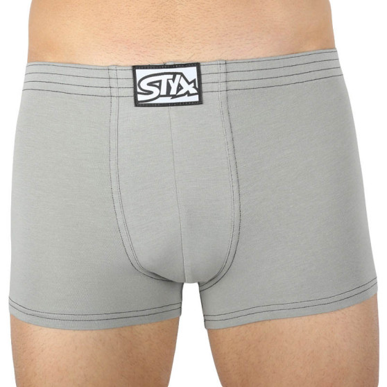 Boxer uomo Styx classic rubber grigio chiaro (Q1062)