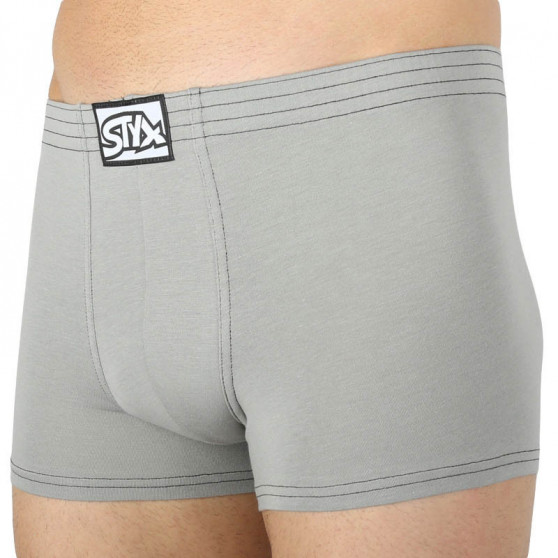 Boxer uomo Styx classic rubber grigio chiaro (Q1062)