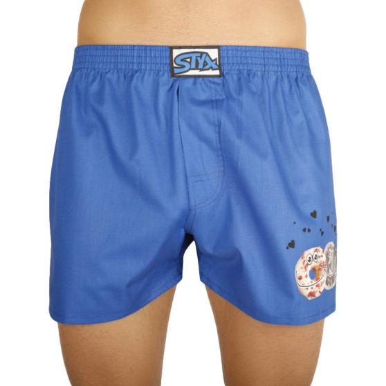 Boxer da uomo Styx art classic rubber donuts blu