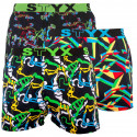 3PACK Boxer da uomo Styx sport elastico multicolore (B9565758)