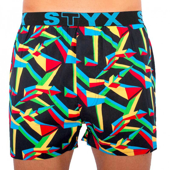 3PACK Boxer da uomo Styx sport elastico multicolore (B9565758)