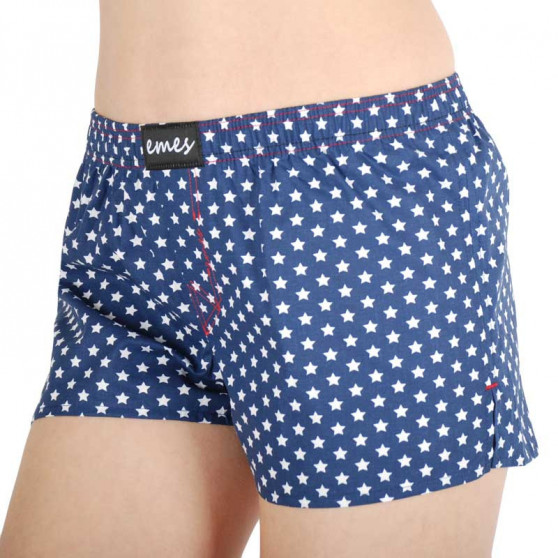 Boxer da donna Emes blu scuro con stelle (005)