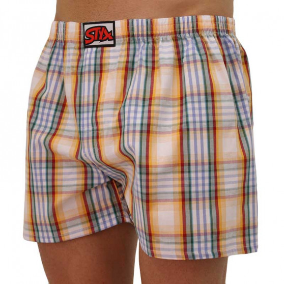 Boxer da uomo Styx classic elasticizzati multicolore (A105)