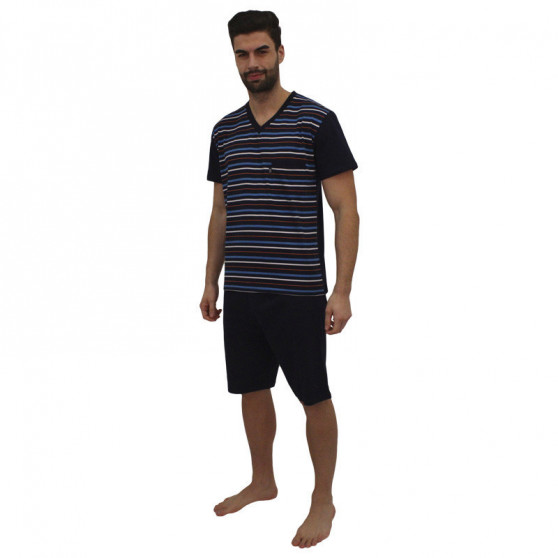 Pigiama da uomo Foltýn oversize blu scuro (FPKN9)