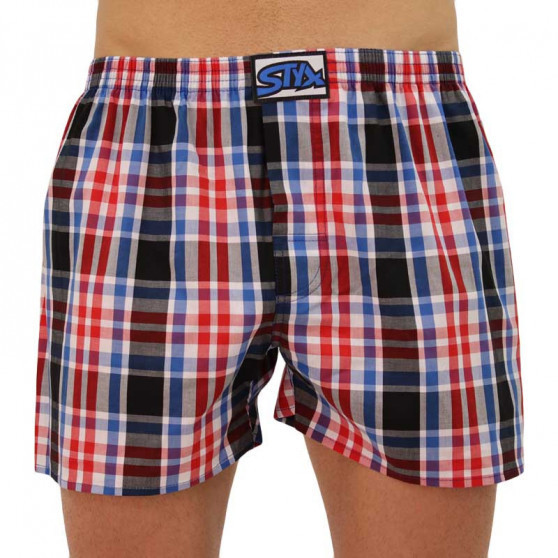 Senza confezione - Boxer da uomo Styx classic elasticizzati multicolore (A837)