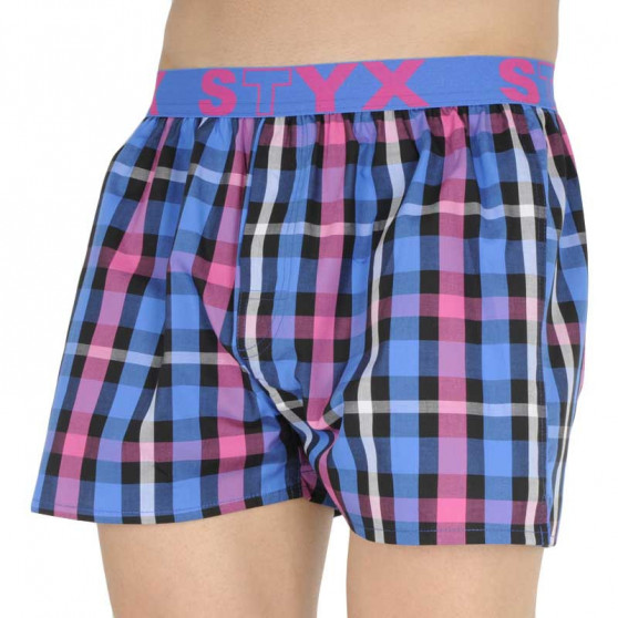 Boxer da uomo Styx sport elastico multicolore (B835)