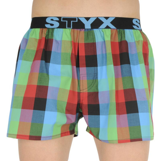 Boxer da uomo Styx sport elastico multicolore (B836)