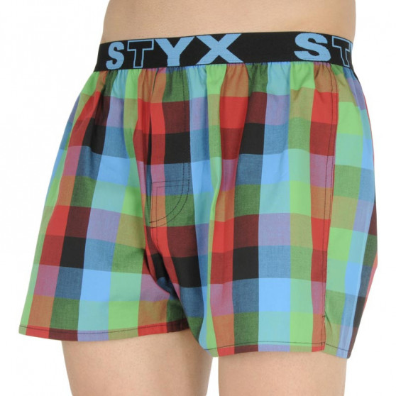 Boxer da uomo Styx sport elastico multicolore (B836)