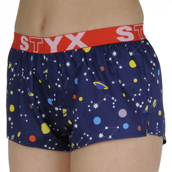 Boxer da donna Styx arte sport gomma pianeta (T1057)