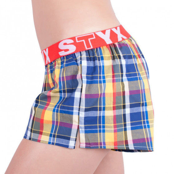 Boxer da donna Styx sportivi elasticizzati multicolore (T614)