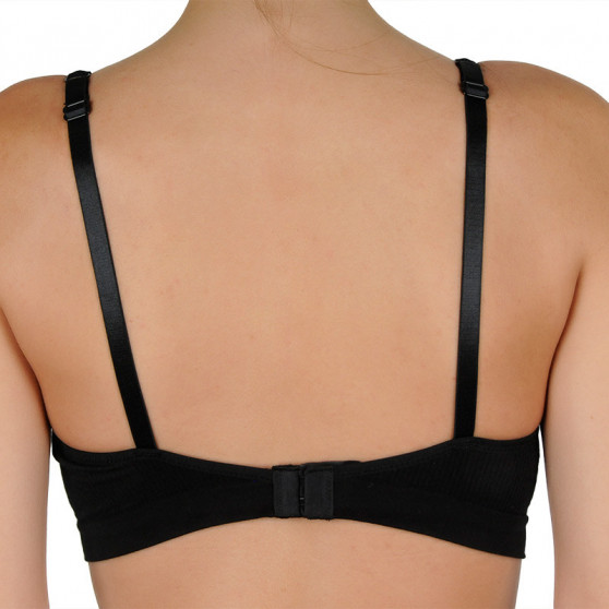 Reggiseno donna Gina rinforzato con ferretto nero (07019)