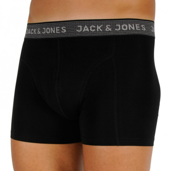 3PACK boxer da uomo Jack and Jones nero (12127816 - asphalt)