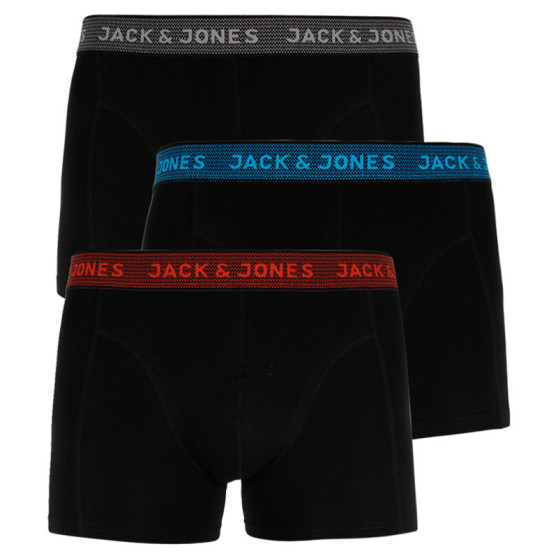 3PACK boxer da uomo Jack and Jones nero (12127816 - asphalt)