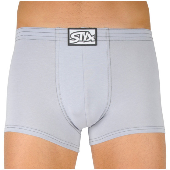 Boxer uomo Styx classic rubber grigio chiaro (Q1067)