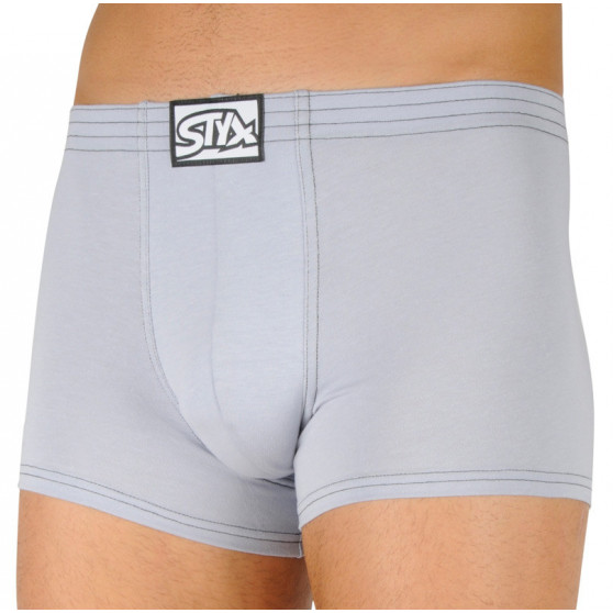 Boxer uomo Styx classic rubber grigio chiaro (Q1067)