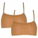 2PACK Reggiseno donna CK ONE marrone (QD3806E-BO8)