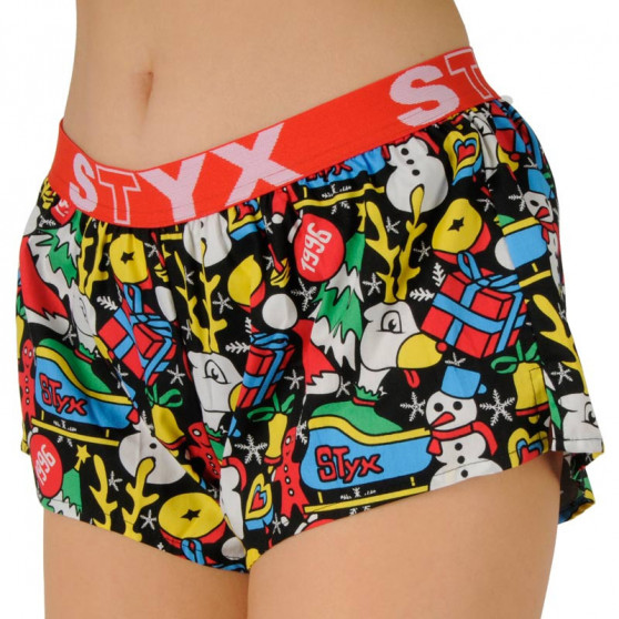 Boxer da donna Styx arte sport gomma Natale (T1258)