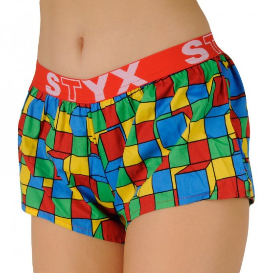 Boxer da donna Styx arte sport cubi di gomma (T959)