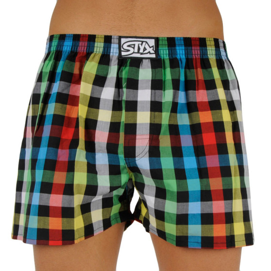 Boxer da uomo Styx classic elasticizzati multicolore (A907)