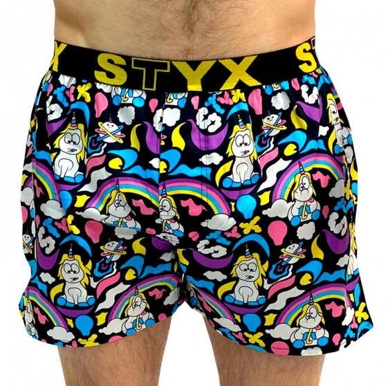 Boxer uomo arte sport gomma e calzini Styx Unicorno (BH1158)