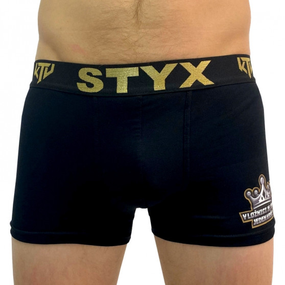 Boxer da uomo Styx / KTV sport gomma nero - gomma nera (GTCK960)