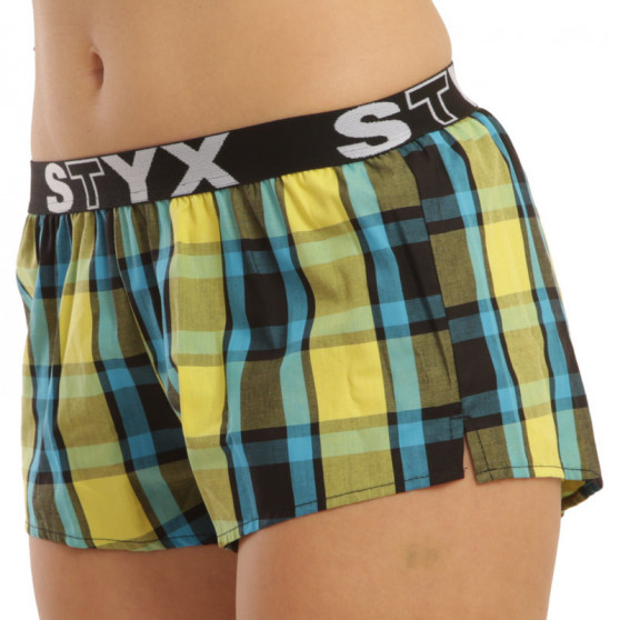 Boxer da donna Styx sportivi elasticizzati multicolore (T825)