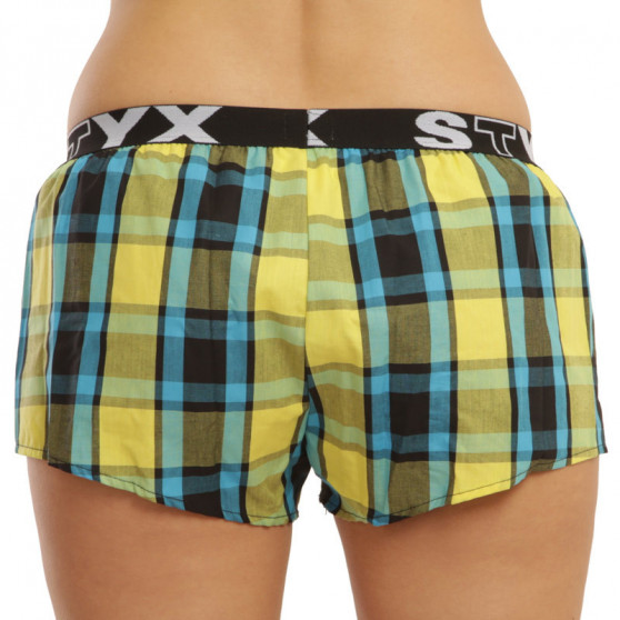 Boxer da donna Styx sportivi elasticizzati multicolore (T825)