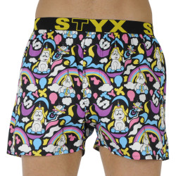 Boxer da uomo Styx arte sport gomma Unicorno (B1158)