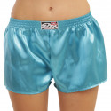 Boxer da donna Styx classici elastici in raso blu (L967)