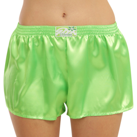 Boxer da donna Styx classic rubber satin green (L1069)